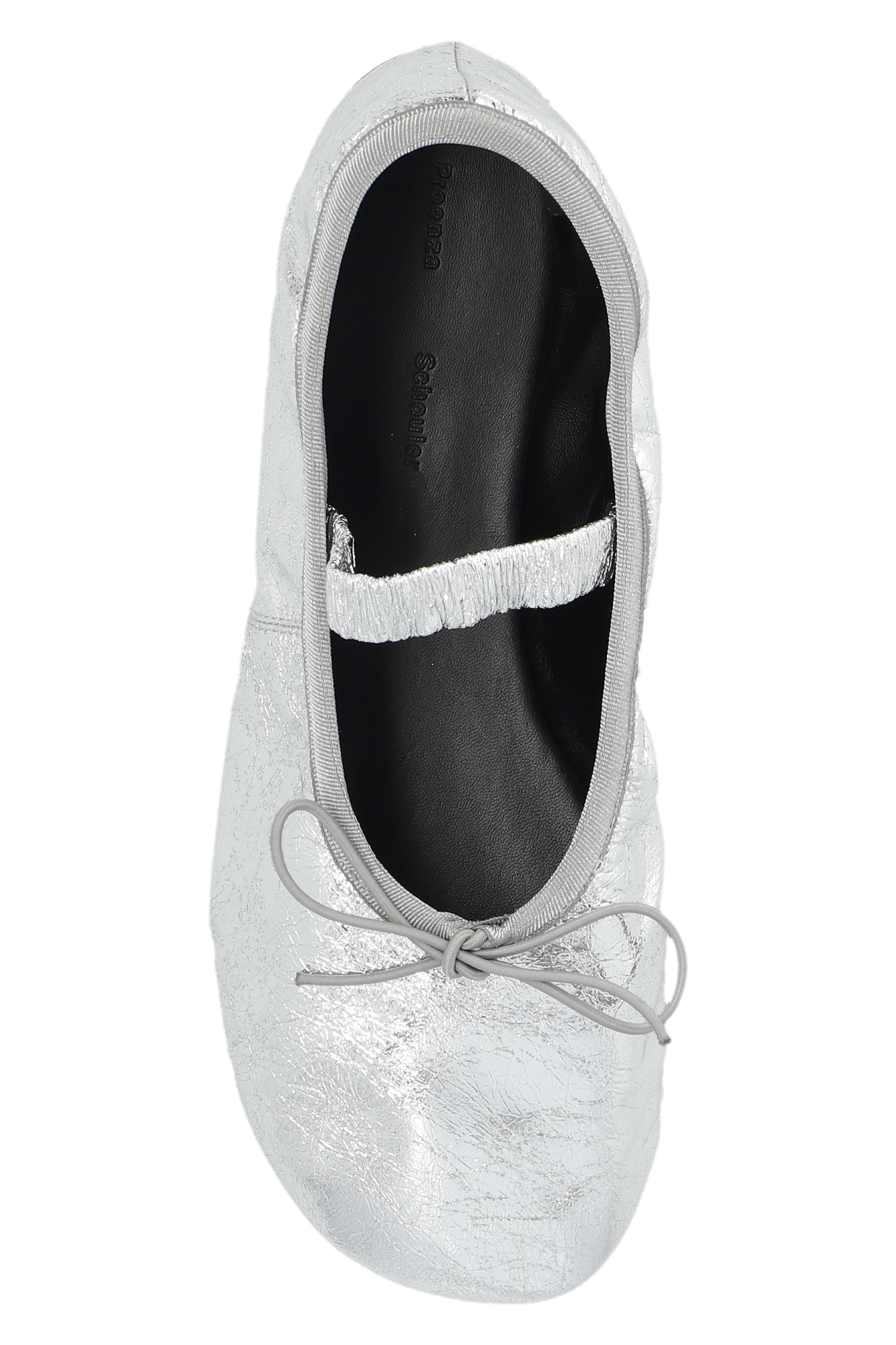 Silver Mary Jane ballet flats Proenza Schouler Vitkac GB